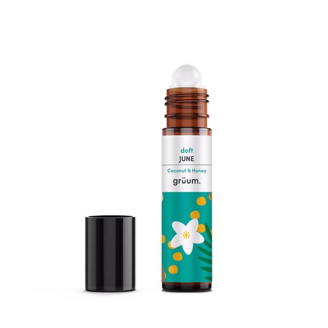 Coconut and honey roller bottle.