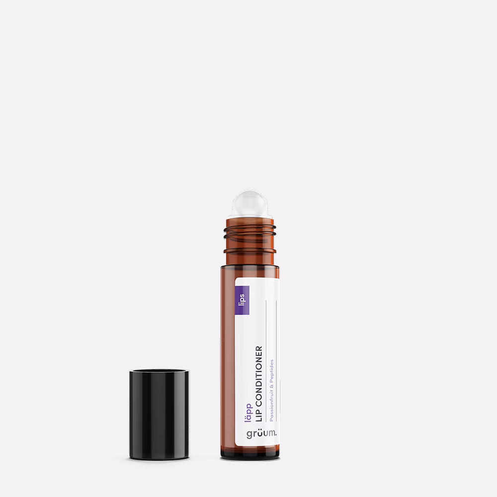 Lip conditioner with open cap