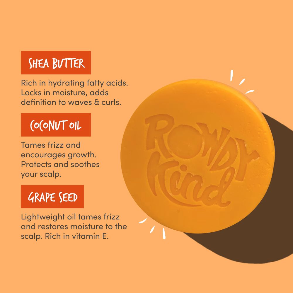 Round orange bar with benefits text