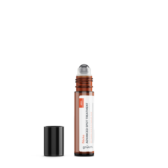 Spot treatment roll-on bottle