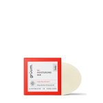 Moisturizing bar in red packaging.