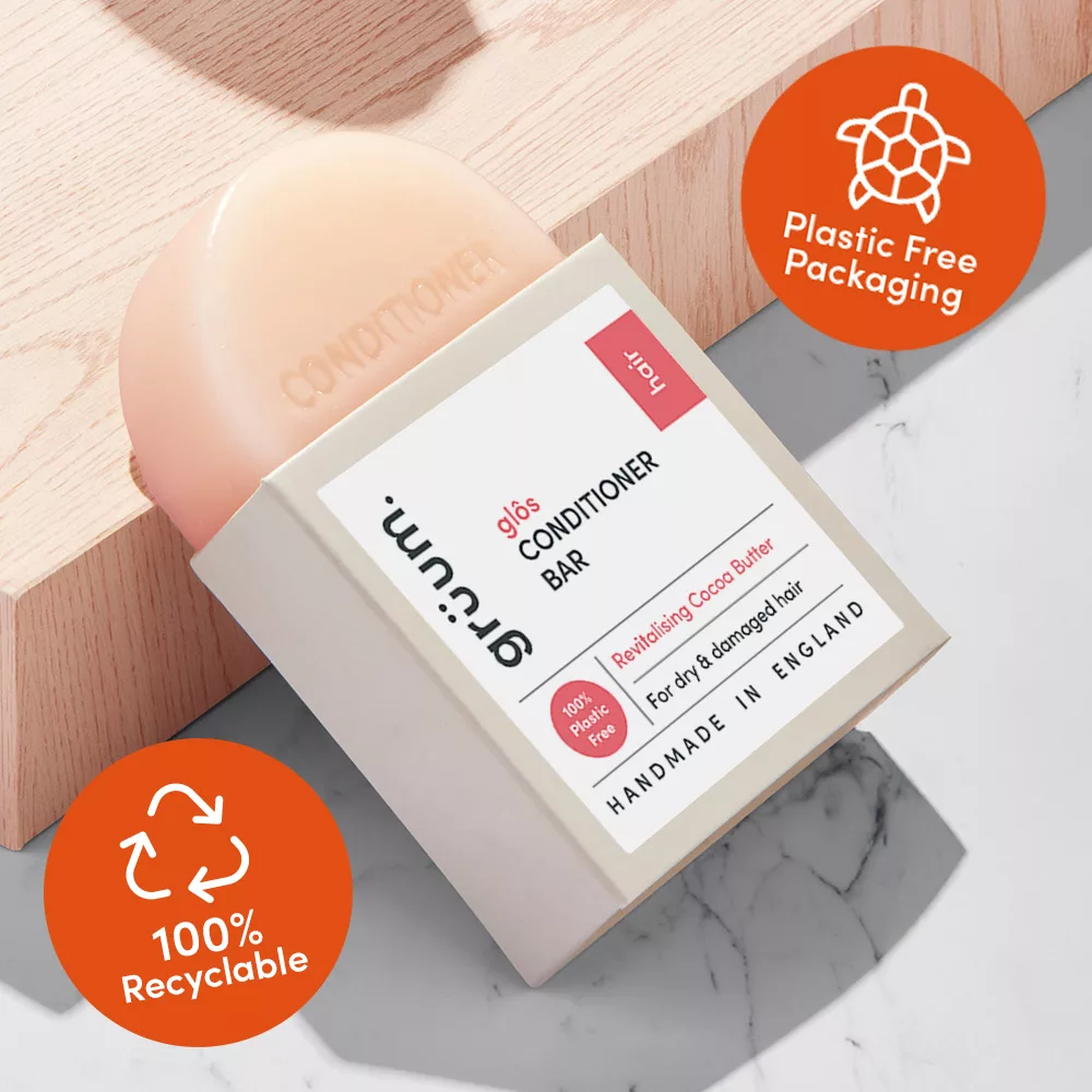 Conditioner bar with eco-friendly packaging