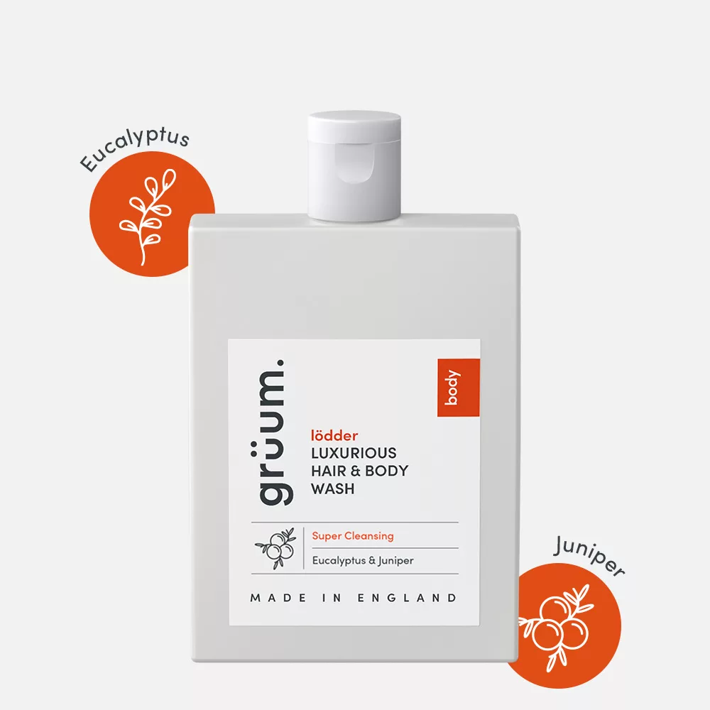 Hair and body wash bottle
