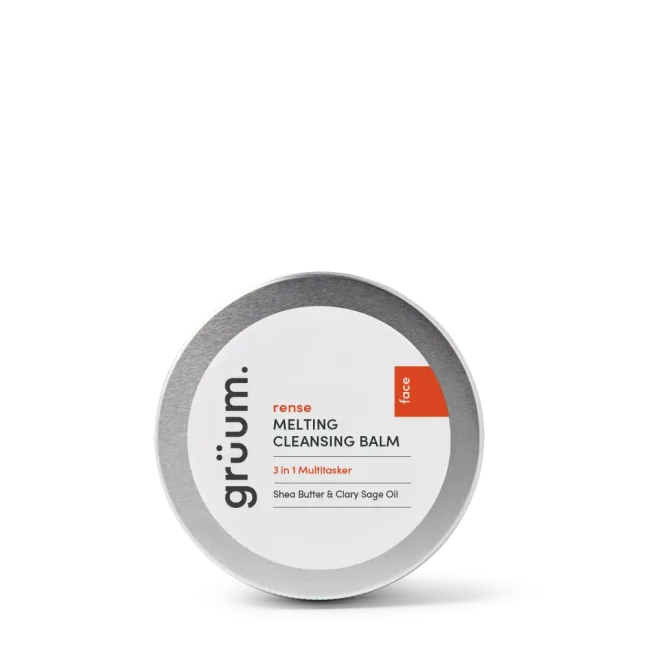 Cleansing balm in tin container
